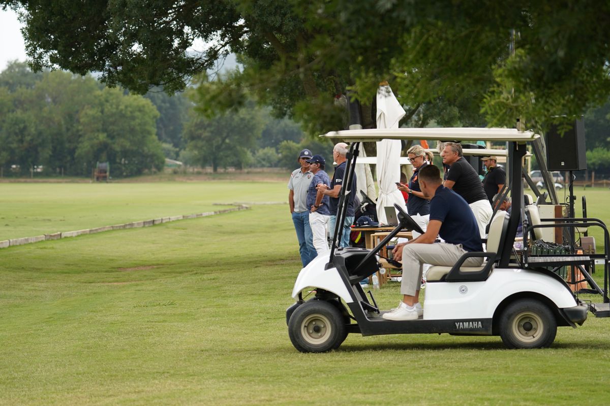 Golfers together on a course in Japan